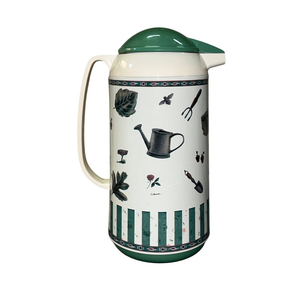 Pfaltzgraff Naturewood Thermal Carafe 1L Hot Cold Drink Server OGGI Used